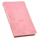KJV Holy Bible, Gift Edition King James Version, Faux Leather Flexible Cover, Light Pink Floral