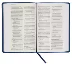 The Message Bible Deluxe Gift Bible, Blue, Imitation Leather, Paraphrase, Maps, Presentation Page, Ribbon Marker