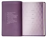 The Message Bible, Deluxe Gift Edition, Bible, Purple, Imitation Leather, Paraphrase, Presentation Page, Maps, Ribbon Marker