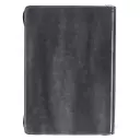 Lion Face Be Strong And Courageous Zippered Classic LuxLeather Journal