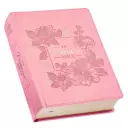 KJV Promise Bible, Pink, Imitation Leather, Journalling, Colouring, Gilt Edge, Ribbon Marker, Book Introductions, Presentation Page, Stickers, Bible Tabs, Storage Pocket