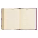 KJV Note-taking Bible Faux Leather HC, Purple Floral Printed