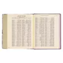 KJV Note-taking Bible Faux Leather HC, Purple Floral Printed