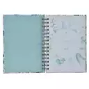 Be Still and Know Teal Floral Wirebound Journal - Psalm 46:10