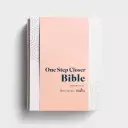 Candace Cameron Bure - One Step Closer - NLT Bible - Warm Grey Cloth Over Board