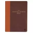 NLT Spiritual Growth Bible, Brown and Tan, Imitation Leather, Articles, Book Introductions, Character Profiles, Cross-References, Topical Index, Presentation Page, Ribbon Markers, Thumb Index