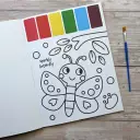 Magic Paint Pallette Activity Book - Bugs