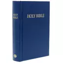 KJV Pocket Bible, Blue, Hardback, Reading Plan, Concordance, Presentation Page, Line Drawings, Sewn Binding
