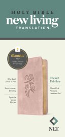 NLT Pocket Thinline Bible, Filament Enabled (LeatherLike, Blush Pink Flowers, Red Letter)