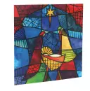 Stain Glass Nativity (Pack of 10) Charity Christmas Cards