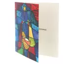 Stain Glass Nativity (Pack of 10) Charity Christmas Cards