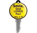 Yellow Smiley Key Cover