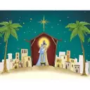 Christmas Begins with Christ Gift Wrap 6 Sheets & Tags