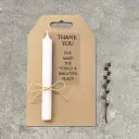 Candle card Thank you