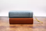NIV, Journal the Word Bible (Perfect for Note-Taking), Large Print, Leathersoft, Teal, Red Letter, Comfort Print