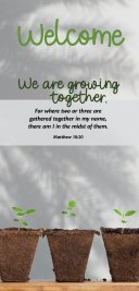 Guest Welcome Card: We Are Growing (Package of 50)