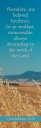 Inspirational Bookmark: Be Ye Stedfast (Package of 25)