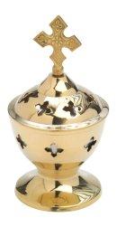 Incense bowl with Cross H 13 cm