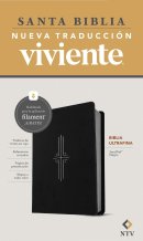Biblia ultrafina NTV, con Filament (SentiPiel, Negro, Letra Roja)