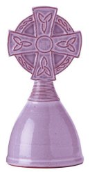 Blue Celtic Pottery Cross