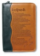 Footprints Bible Cover: Italian Duo-Tone, Medium