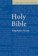 KJV Large Print Bible: Hardback