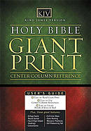 KJV Giant Print Bible: Black, Leatherflex,