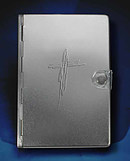 NLT 'Silver Cross' Bible: Silver, Metal