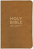 NIV Thinline Traveller's Bible Imitation Leather Tan