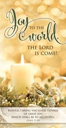 Offering Envelope-Joy To The World  The Lord Is Come! (Luke 2:10  KJV) (Pack Of 100)
