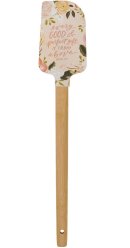 Every Good and Perfect Gift Pink Floral Silicone Spatula – James 1:17