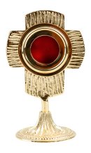 Gold Plated Reliquary H 17 cm