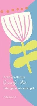 I Can Do All This Bookmark - Pack of 12
