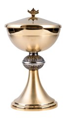 Golden Plated Ciborium H 22 cm