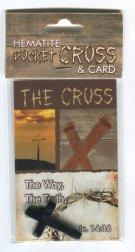 Hematite Pocket Cross Pack of 50