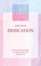 Dedication Card - Pack of 10