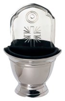 Nickel Plated Holy Water Font H 16 cm