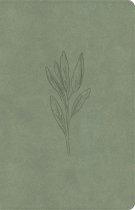 KJV Thinline Bible, Sage Suedesoft Leathertouch