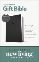 Premium Gift Bible NLT, Filament Enabled (LeatherLike, Classic Black, Red Letter)