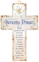 6" Serenity Prayer Wood Cross