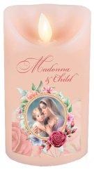 Madonna & Child Scented Wax LED Candle with Timer