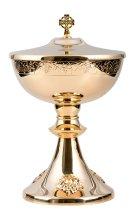 Golden Plated Ciborium H 24.5 cm