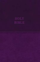 KJV, Value Thinline Bible, Large Print, Imitation Leather, Purple, Red Letter Edition