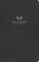 RVR 1960 Biblia del ministro, edición ampliada, negro piel fabricada