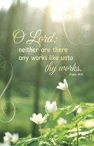 General Worship Bulletin: Thy Works (Package of 100)