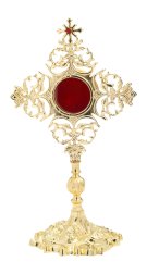 Gold Plated Reliquary H 32 cm