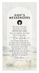 Plaque-Black Wood Emblem-God's Messengers (6.75 x 13.625)