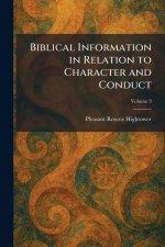 Biblical Information in Relation to Character and Conduct