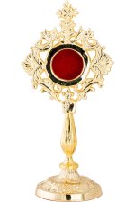 Gold Plated Reliquary H 21 cm