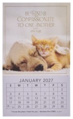 2027 Mini Magnetic Calendar Be Kind & Compassionate Eph. 4:32